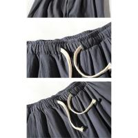 Pantalón de verano para hombre, fino, casual, versátil, 100% puro algodón hasta el tobillo. - details 13