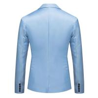 Chaqueta de Traje Elegante para Hombres Estilo de Negocios Formal Ajuste Delgado Botón Único - details 5