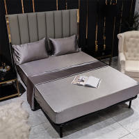 Sábana Ajustable de Seda de Morera 100% con Banda Elástica Antideslizante para Cama Individual Doble King Queen - details 5