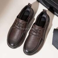 Nuevos Zapatos de vestir formales de diseño italiano Chaussures Homme Zapatos Hombre cuero moda zapato de negocios con cordones marca - details 8