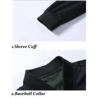 Chaqueta Bomber ligera para hombre, uniforme de béisbol a la moda para primavera y otoño, con Material de poliéster para el cuidado - details 7