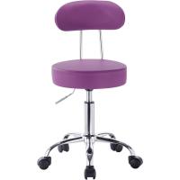 Taburete de Trabajo de 1 Pieza Giratorio Taburete de Silla Giratoria Silla de Oficina con Respaldo de Altura Regulable en Blanco - details 10