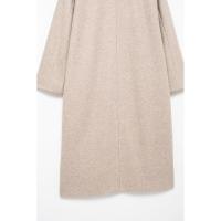 Camiseta holgada con solapa de manga larga con doble botón, color sólido, otoño e invierno, nuevo - details 16