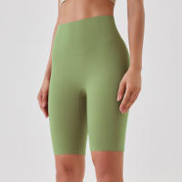 Hamidou-pantalones cortos de Yoga para mujer, mallas deportivas transpirables, de cintura alta, para entrenamiento y gimnasio - details 11