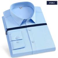 Camisa elástica de manga larga, nuevos productos antiarrugas, blusa vertical masculina, camisa masculina (Regalo 1 pieza) - details 6