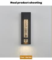 Lámpara LED de pared impermeable para exteriores, moderna y minimalista, de cristal, IP65, para balcón, pasillo, patio - details 8