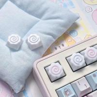 1 unidad de bonitos dibujos animados DIY hechos a mano de resina Original, regalo personalizado, accesorios de teclas de teclado nical personalizadas - details 3