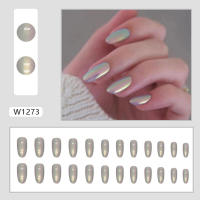 Uñas artificiales de cobertura total para extensión de uñas, estilo Aurora, coloridas, a juego, - details 2