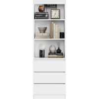 Estantería de Madera de 180cm con 3 Cajones Ideal para Oficina, Salón Organizador de Documentos, Archivadores, Carpetas, Libros - details 23