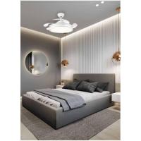 Ventilador de Techo con Luz LED 36W | Aspas Retráctiles |   3 tonalidades |   6 Velocidades |   Control Remoto |   temporizador |   Silencioso, Blanco, Mediano, Metal - details 3