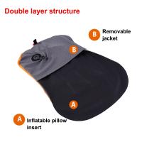 Almohada inflable portátil, cojín de viaje al aire libre, campamento, playa, coche, avión, Hotel, reposacabezas plegable, tienda de dormir, accesorios de uso - details 7