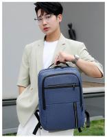 Mochila De Negocios multifuncional para hombre, bolsa impermeable para ordenador portátil, con carga USB, informal, de gran capacidad - details 8