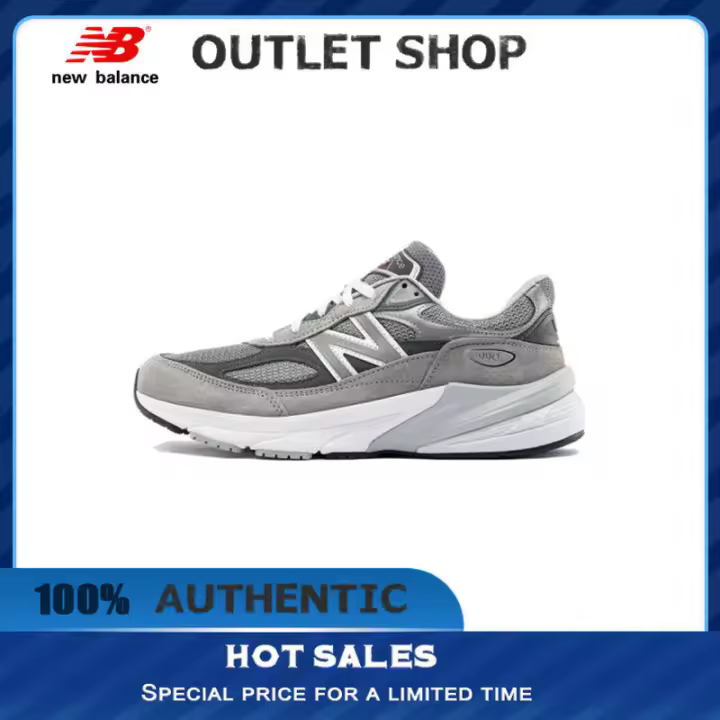 Leten 【100% AUTÉNTICO】 NB 990 V6 Gris " Zapatillas M990GL6 Zapatillas deportivas de moda unisex para hombres y mujeres Pegatinas de pared - 1