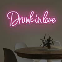 Luces LED de neón borracho en el amor, colgantes para dormitorio, hogar, habitación, boda, fiesta, Bar, Club, decoración de pared, regalo de cumpleaños, lámpara de neón - details 4
