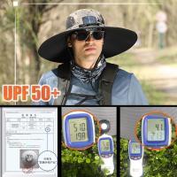 2 ventilador Solar sombrero para el sol con ventilador Solar impermeable transpirable ala ancha sombrero para el sol protección solar recarga USB sombrero de cubo para el sol Camping - details 9