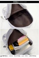 Mochila escolar de diseño de pana para mujer, bolso de hombro a rayas para adolescentes, bolsa de viaje - details 18