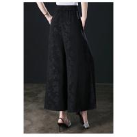 Pantalones de pierna ancha para mujer, pantalón corto holgado, cintura elástica, talla grande 3XL - details 27