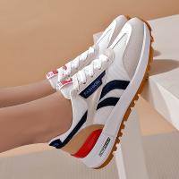 Women's Colorblock Casual Sneakers, Slip On Round Toe Low-top Wear-resistant Non-slip Shoes, Versatile Outdoor Shoes - details 1
