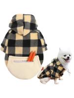 Abrigo de invierno para perro, chaqueta Reversible a cuadros para mascotas, ropa para clima frío para perros pequeños, medianos y grandes - details 11