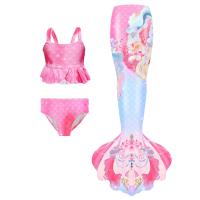 Conjunto de Traje de Baño de Sirena Cola de Pez para Niños Three Pieces de Primavera Caliente Bikini - details 1