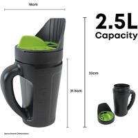 Esparcidor manual de jardín, semillas, abonos para césped y derretidor de hielo. Herramienta de jardinería, de 2,5 l. - details 0
