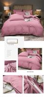 Funda de Edredón Bordada Simple de Alta Calidad para Reina y Rey Lavada Cubierta de Cojín Suave 220x240 150x200 Sin Funda de Almohada - details 29