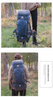 Mochila de Montañismo para Acampar y Senderismo de 65L con Cubierta de Lluvia Bolsa Grande para Hombros de Hombre Material de Nylon Capacidad Ajustable Ideal para Deportes al Aire Libre - details 10