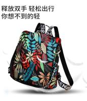 Mochila antirrobo vintage para mujer, bolso de hombro de viaje, mochila negra informal, flores, regalo para madre - details 5