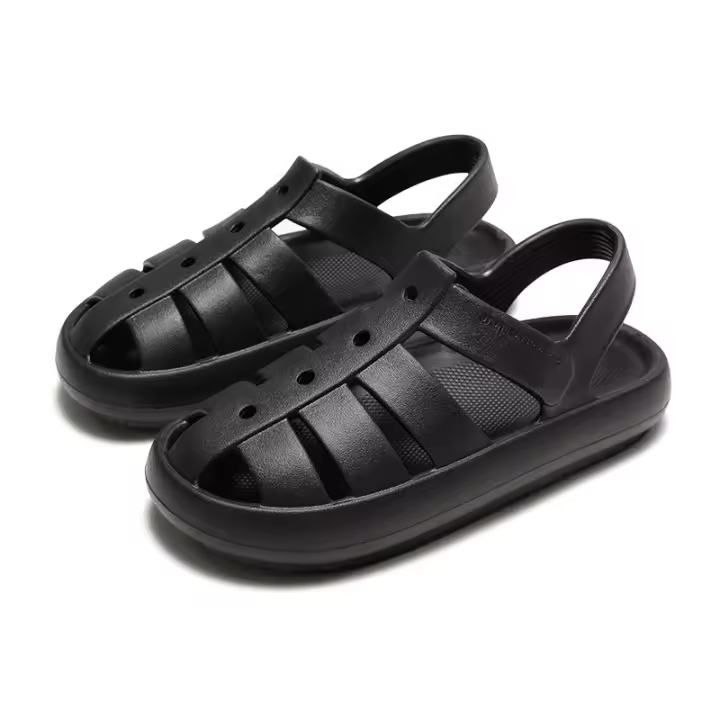 Zapatillas de verano de suela gruesa para mujer, sandalias romanas, zapatos de playa - 1