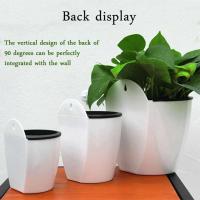 Planta de plástico, absorción de agua automática creativa montada, flores para el hogar, ETA para decoración de paredes - details 1