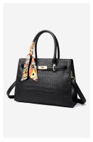 Bolso de mano con estampado de cocodrilo para mujer, bolso cruzado atmosférico - details 9