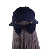 Sombrero con visera plegable de Color sólido con lazo, tapa vacía para mujer, gorra de ciclismo para mujer, sombrero de pescador, sombrero para el sol extraíble, sombrero de cubo - details 22