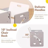 Silla de Mesa Ajustable para Bebés de 1-3 Años Fácil de Montar Ideal para Leer/Comer/Jarjar Gris - details 3