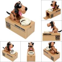 Regalo para niños Caja de Ahorro de Dinero con Perro Robótico de Dibujos Animados Creativos Cajas de Dinero Automatizadas de Plástico Hucha Electrónica Automatizada - Caja de Ahorro de Monedas con Perro Robótico Creativo Bancos de Regalo Educativos para n - details 0