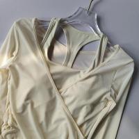 Traje de Yoga Sexy para Mujer Falda Deportiva Falsa de Poliéster Secado Rápido Cubierta de Pilates - details 7