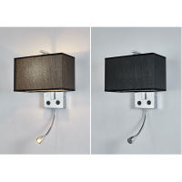 Moder-luces de pared con interruptor, lámpara de lectura LED de cuello de cisne, accesorio de lámpara blanco y negro, iluminación de pasillo, luminaria de arte, Wandlamp - details 5