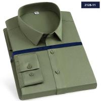 Camisa elástica de manga larga, nuevos productos antiarrugas, blusa vertical masculina, camisa masculina (Regalo 1 pieza) - details 14
