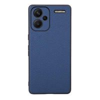 Funda de teléfono para Xiaomi Redmi Note 13 Pro + Plus 5G, protector anticaída de cuero Litchi a prueba de golpes - details 11