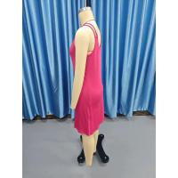 Vestido de verano nuevo, elegante, entallado, sin mangas y con cuello en V - details 2