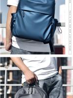 Mochila de ordenador impermeable con cremallera, mochila de viaje Simple, gran capacidad, moda - details 7