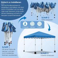Tenta de Gazebo Instantánea de 3x3M Tu Refugio al Aire Libre Plegable con Bolsa y Sandbags - details 5