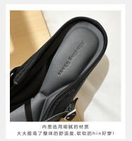 Francés Mary Jane cabeza cuadrada aumento de altura interior solo zapatos de las mujeres nova moda banquete medio arrastre zapatos de las mujeres - details 3