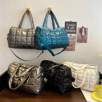 Bolso cruzado de algodón para mujer, bolsa de hombro de gran capacidad, a la moda, estilo Boston - details 16