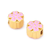 Pulseras de Brass Dorado Mate 4PCS Grande Agujero Abalorios para Hacer Joyas DIY - details 165