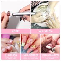 Máquina de manicura profesional portátil, inalámbrica, de 45000 RPM, en colores púrpura/rosa/blanco Aurora para pulir y eliminar la - details 8