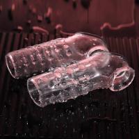 Empaque privado Anillo vibrador estimulador del punto G sexy Granulado para agrandamiento de la manga Juguetes para retrasar la eyaculación del clítoris para hombres Sex Shop - details 3