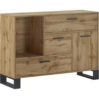 Mesa de Centro con Puertas de Roble Rústico Estilo Único para Tu Hogar Medidas 92cm x 50cm x 45cm - details 6