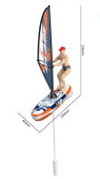 Barco RC de 2,4 GHz, barco de juguete con Control remoto, barco de carreras de agua, juguetes acuáticos al aire libre, velero RC para niños, regalos de cumpleaños - details 12