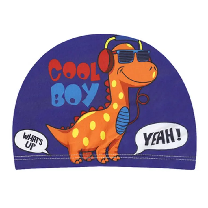 Turbante transpirable para niños, accesorio deportivo de tela elástica, gorro de natación para niños, gorro de piscina para proteger las orejas - 1