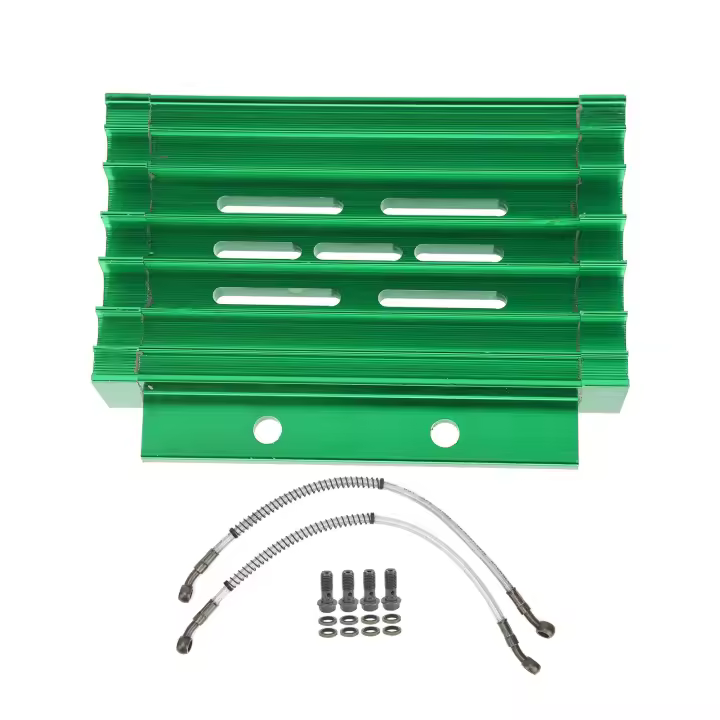 Sistema de refrigeración de aceite para radiador de motocicleta, aleación de aluminio, apto para 138CC, 140CC, 150CC, PIT PRO, bicicleta de montaña, Dirt BikeGreen - 1